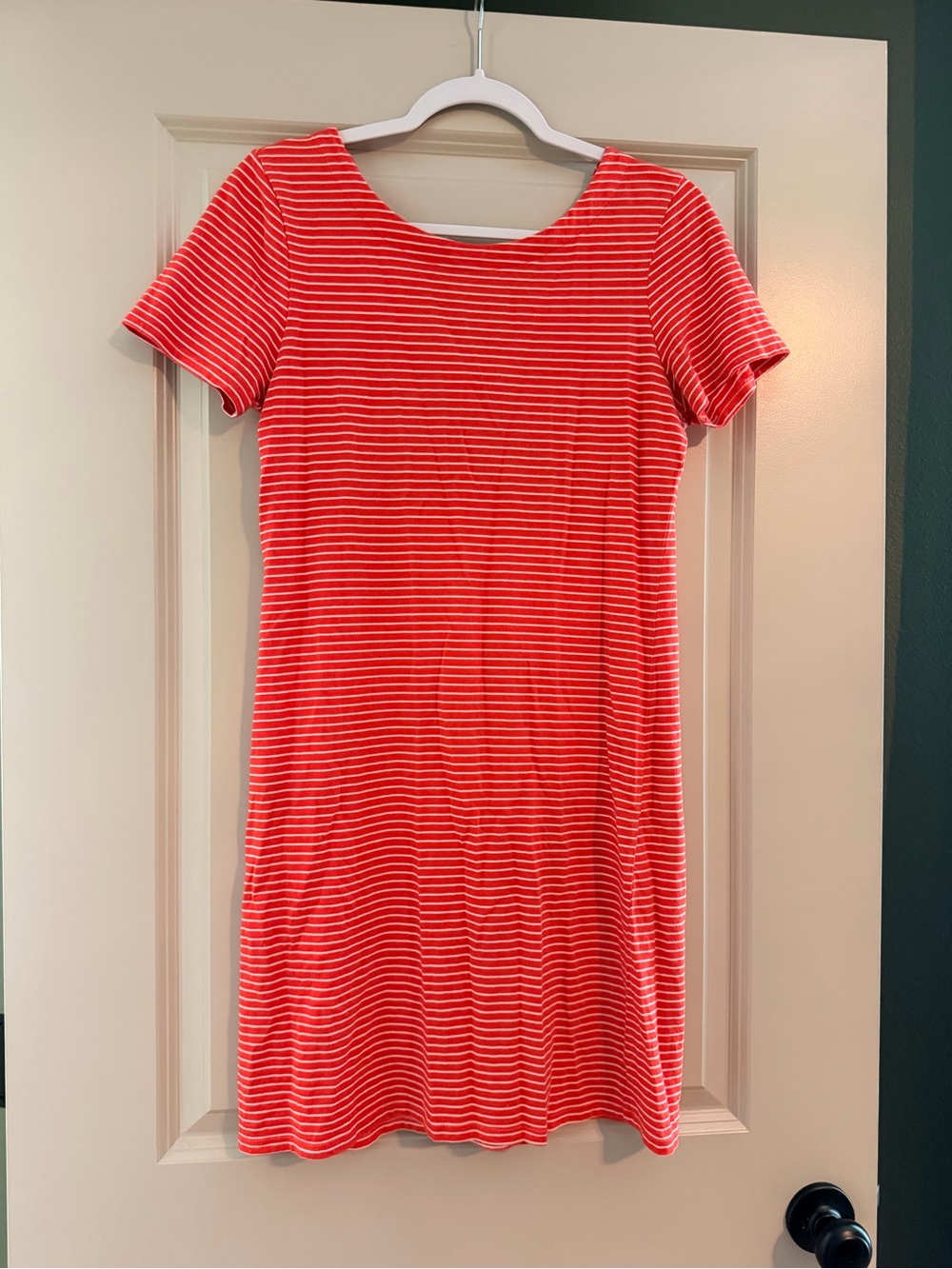 Merona Orange and White Striped Mini Dress